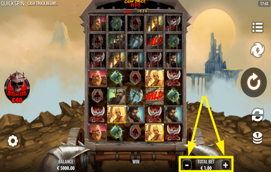 Cash Truck Begins DÉTERMINEZ VOTRE ENJEU.