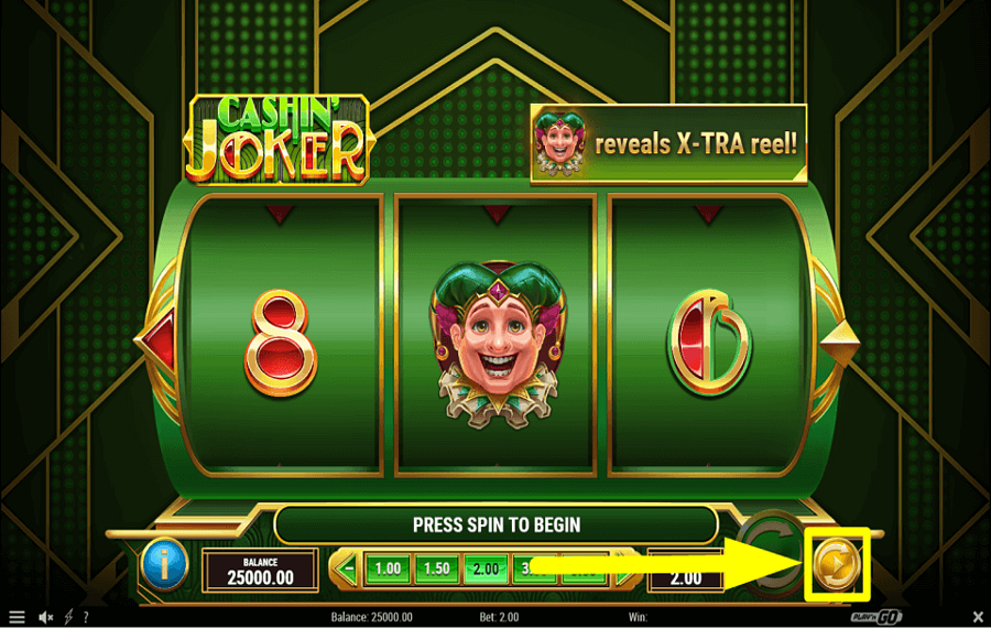 Cashin Joker LANCER LA LECTURE AUTOMATIQUE.