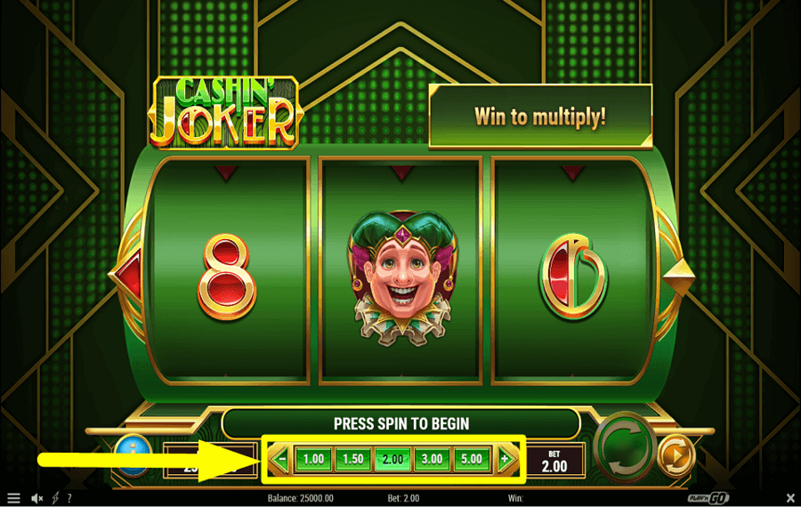 Cashin Joker MODIFIER LA MISE.