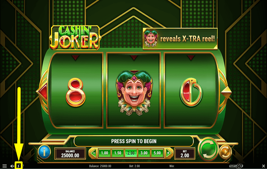 Cashin Joker ACTIVER LE MODE TURBO.