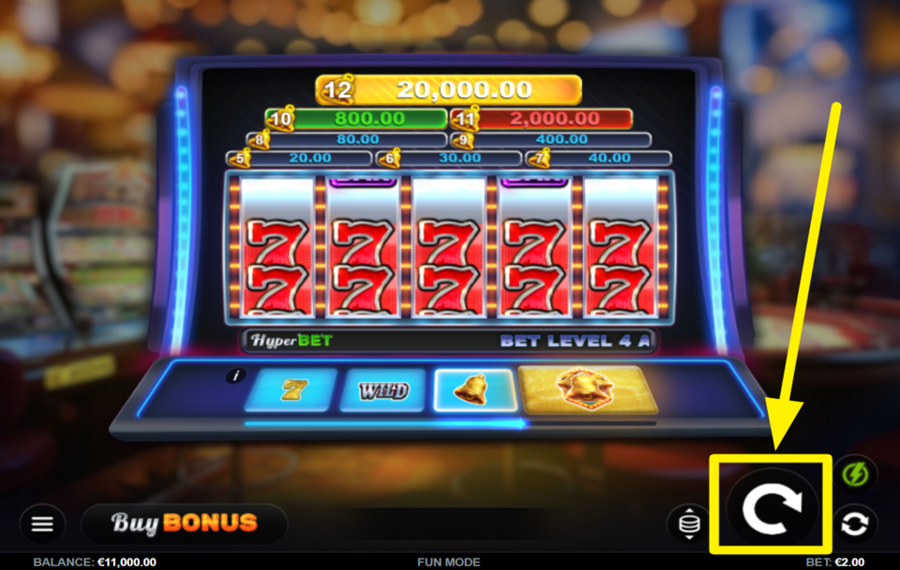 Cashpot Strike 7s Faites tourner les rouleaux.