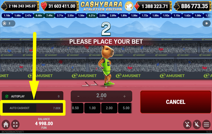 Cashybara Athletics Edition ВКЛЮЧИТЬ АВТОМАТИЧЕСКИЙ СБОР.