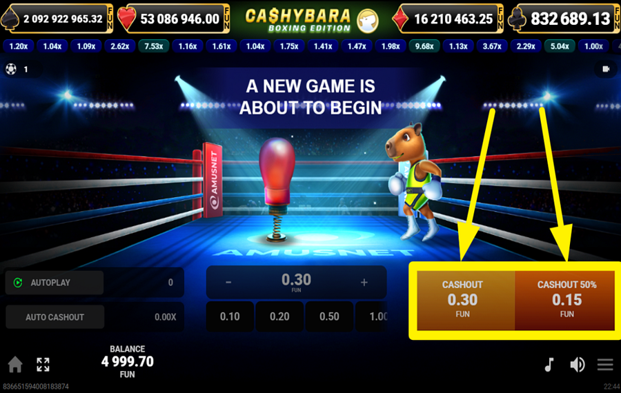 Cashybara Boxing Edition ВЫВЕДИТЕ СВОЙ ВЫИГРЫШ.