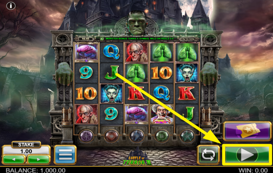 Castle of Terror 2 ¡GIRA PARA TENER ÉXITO!