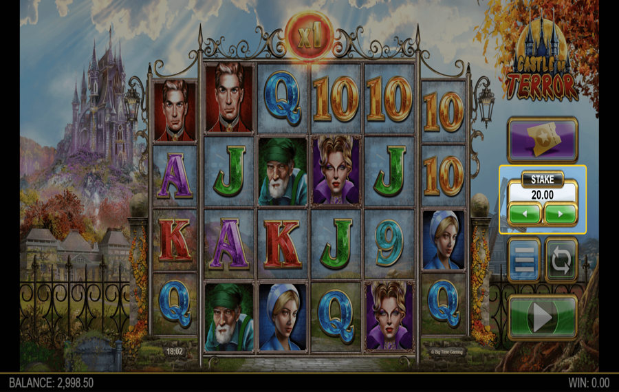 Castle of Terror Wählen Sie die Wette aus