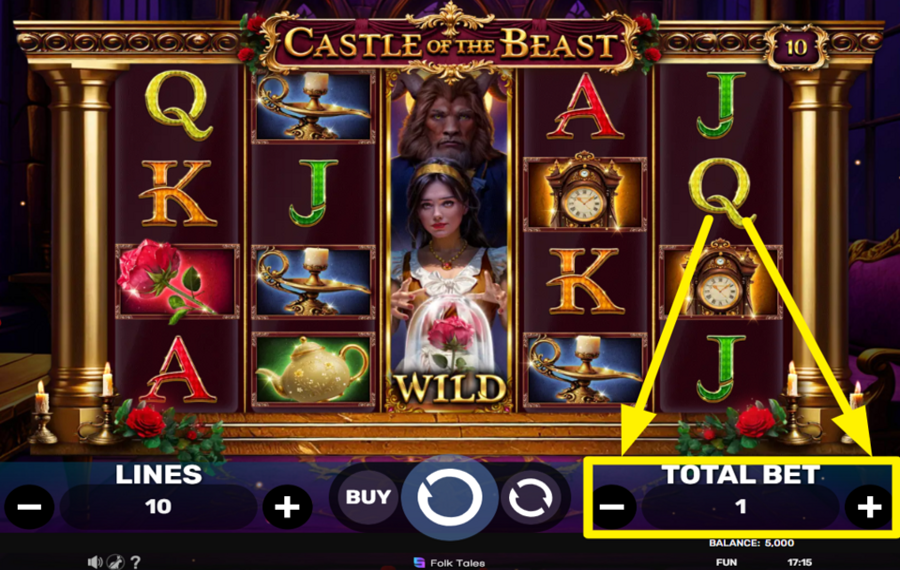 Castle of the Beast DECIDE ON YOUR WAGER.