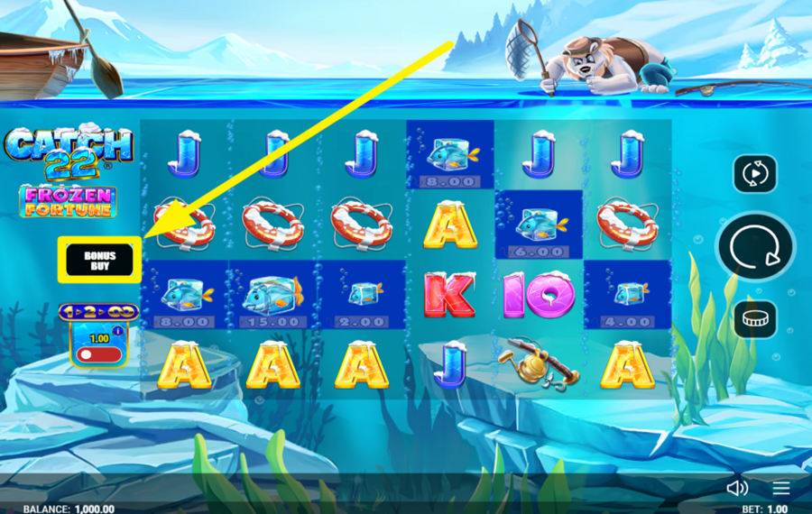 Catch 22 Frozen Fortune ELIGE UN PAQUETE DE BONIFICACIÓN.