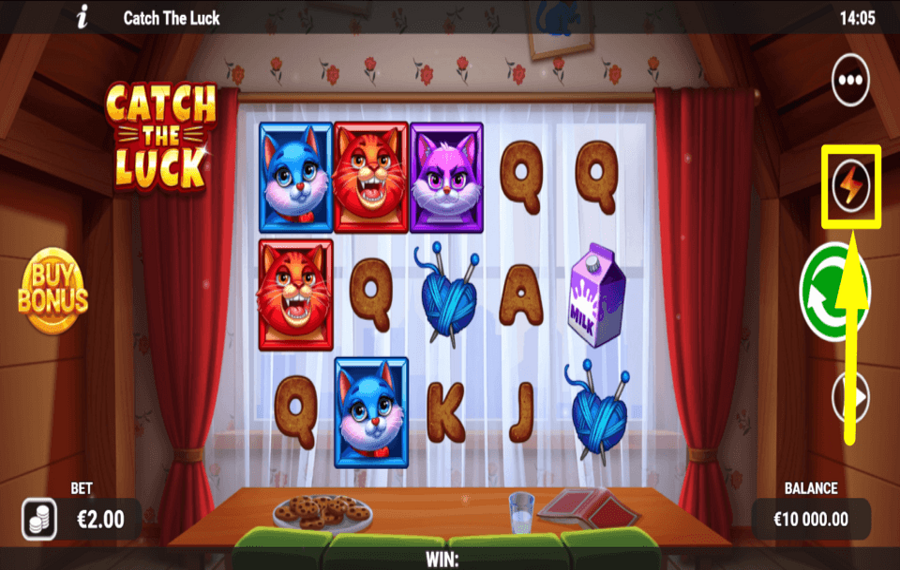 Catch the Luck KONTROLLIEREN SIE DAS TEMPO.