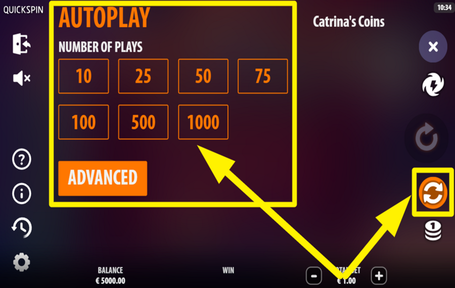 Catrinas Coins UTILIZE AUTOPLAY.