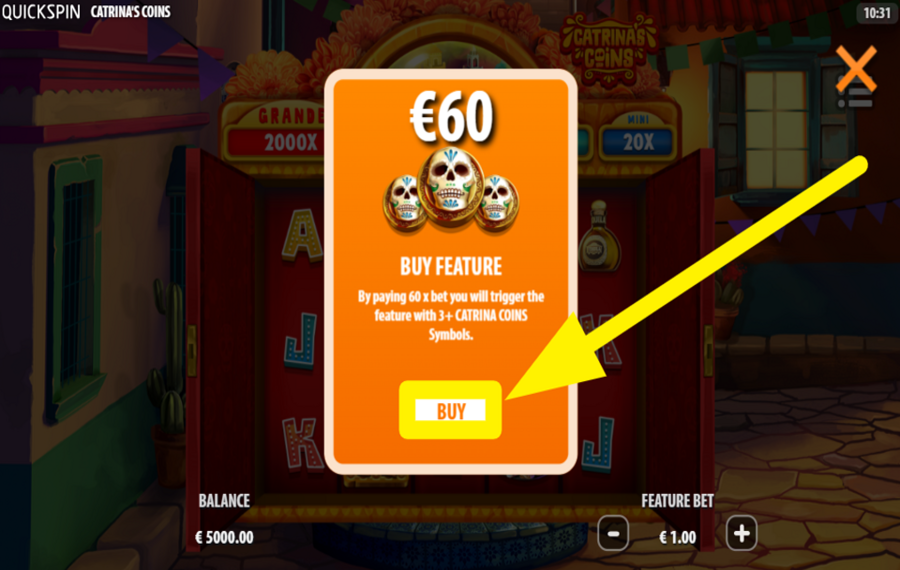 Catrinas Coins BUY FREE SPINS.