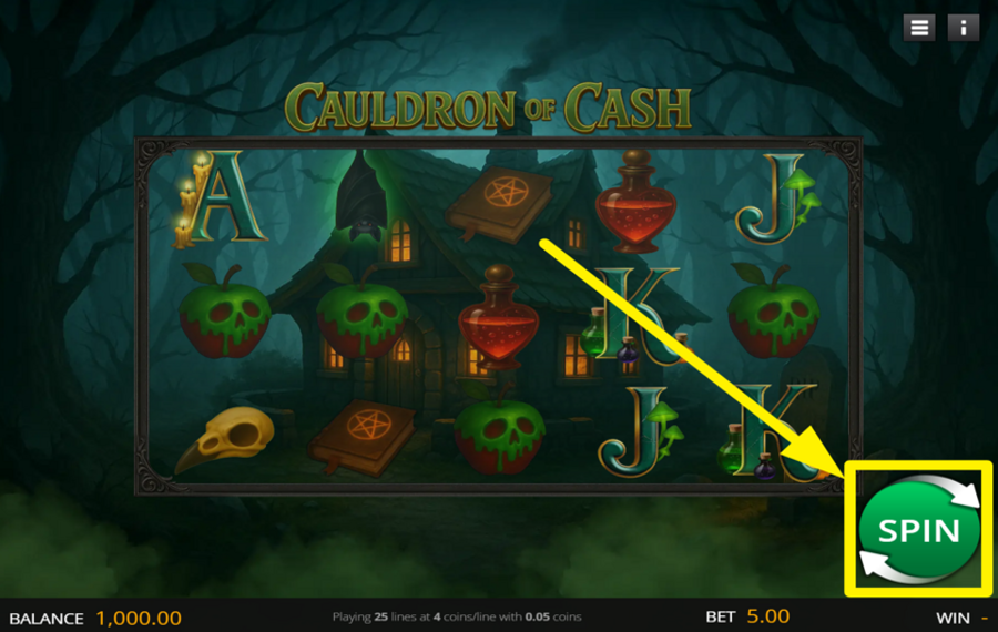 Cauldron of Cash PLAY THE GAME.