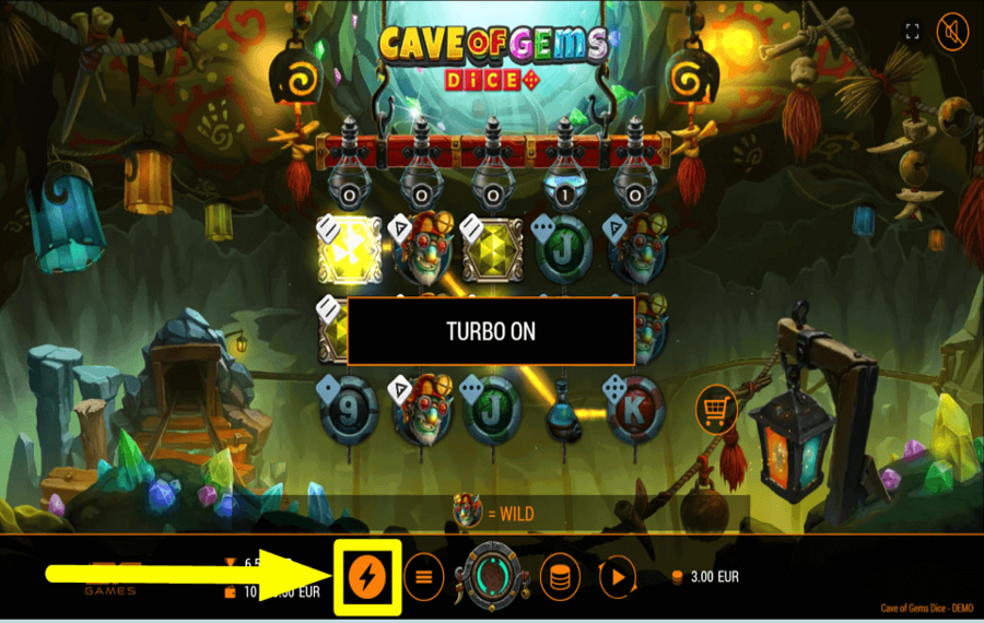 Cave of Gems Dice PICK UP THE PACE.