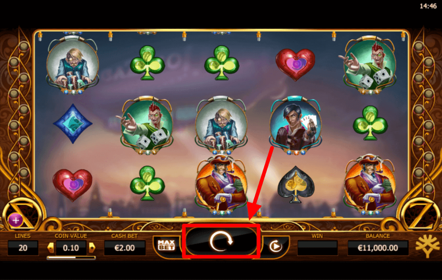 Cazino Zeppelin Cliquez sur le bouton « Spin ».