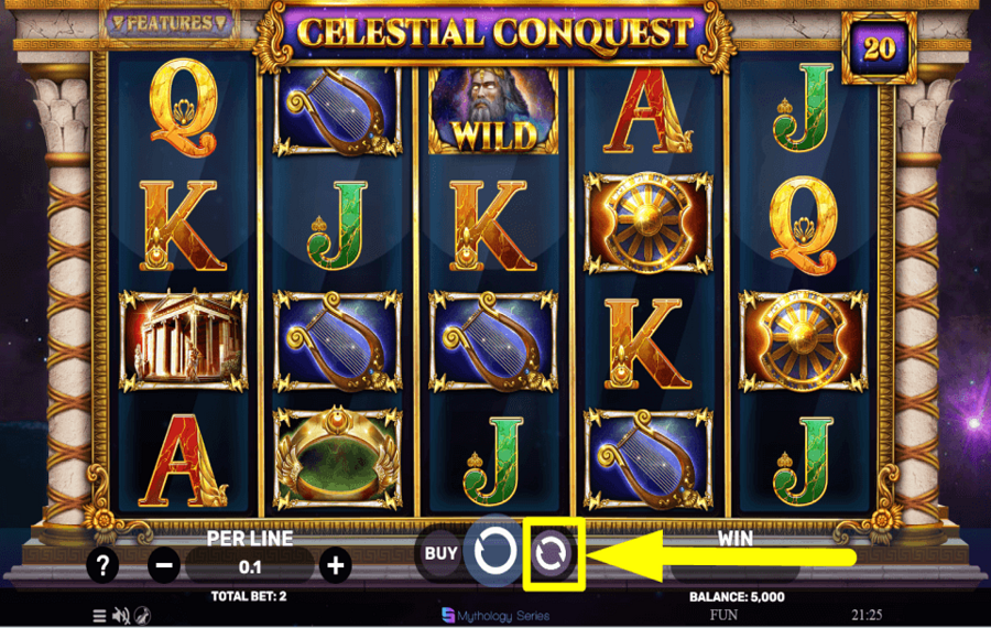 Celestial Conquest AUTOPLAY VERWENDEN.