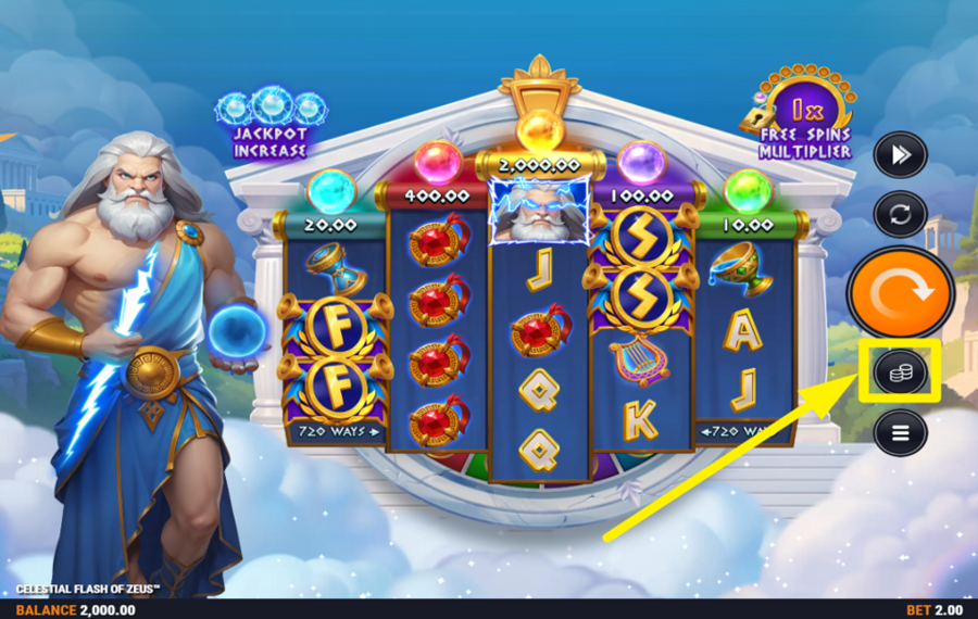 Celestial Flash of Zeus ОПРЕДЕЛИТЕ СВОЮ СТАВКУ.