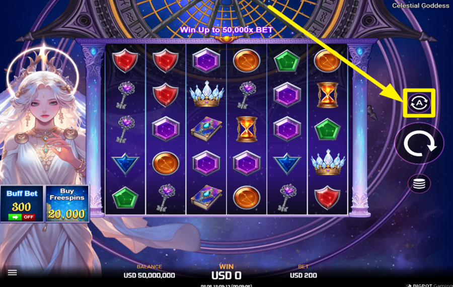 Celestial Goddess UTILISEZ LA FONCTION DE LECTURE AUTOMATIQUE.