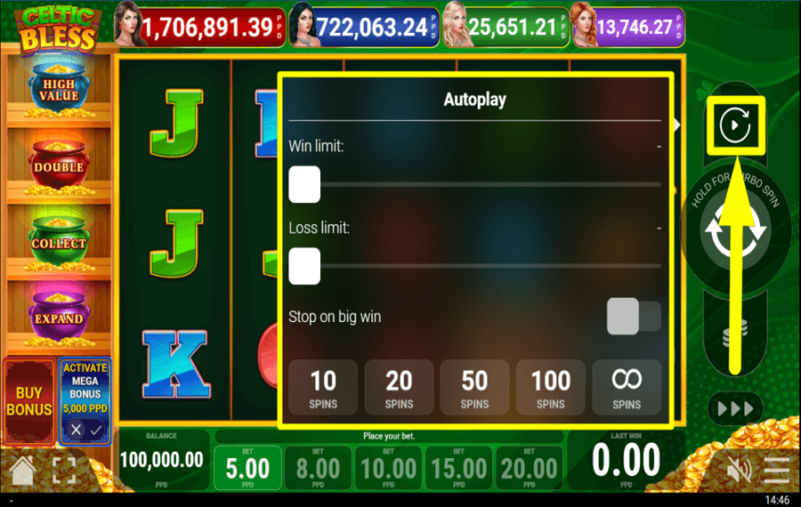 Celtic Bless AUTOPLAY VORBEREITEN.