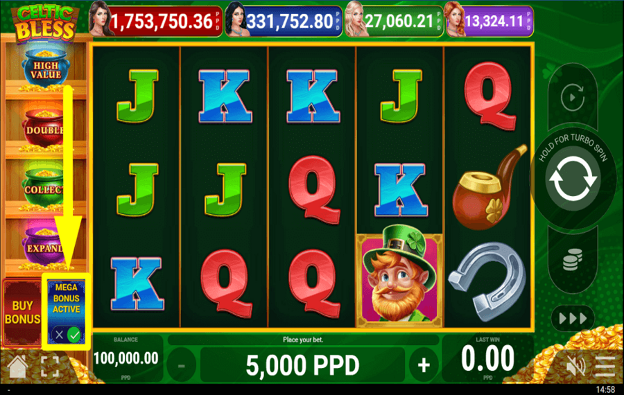 Celtic Bless VERSPRECHEN SIE MEHR MÜNZEN.