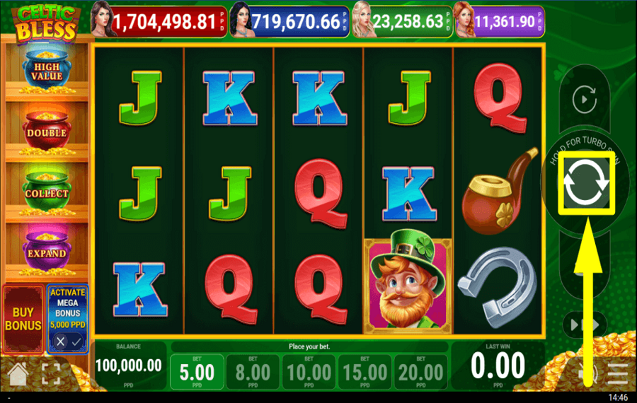 Celtic Bless SPIELEN SIE UM BELOHNUNGEN.