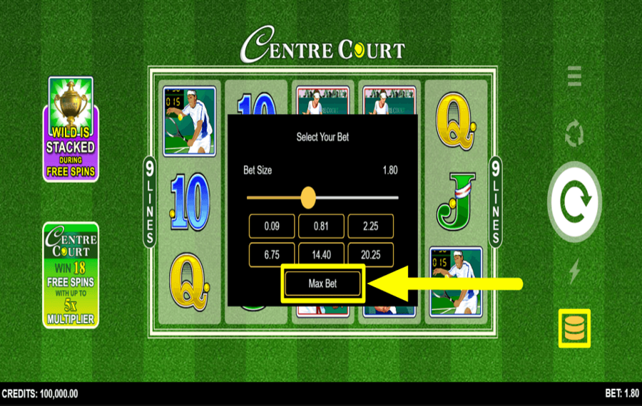 Centre Court REALIZA LA APUESTA MÁXIMA.