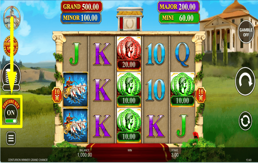 Centurion Winner Grand Chance METTEZ PLUS DE PIÈCES.