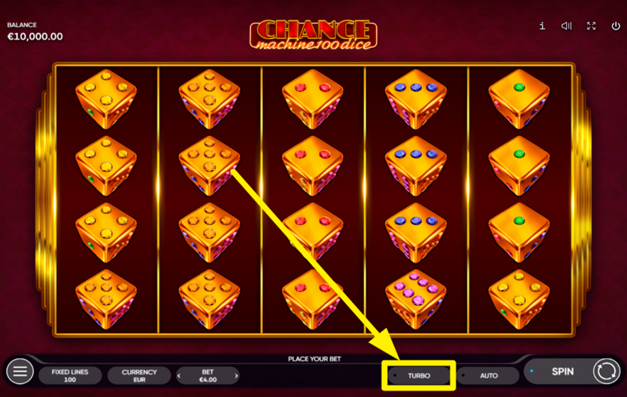 Chance Machine 100 Dice ¡DESATA LA CARGA TURBO!