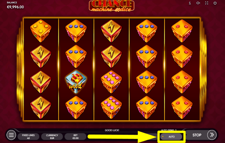 Chance Machine 40 Dice ACTIVATE AUTOPLAY.