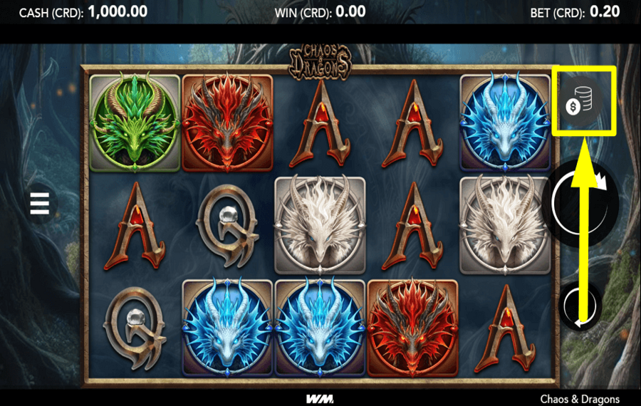 Chaos and Dragons DETERMINE YOUR WAGER.