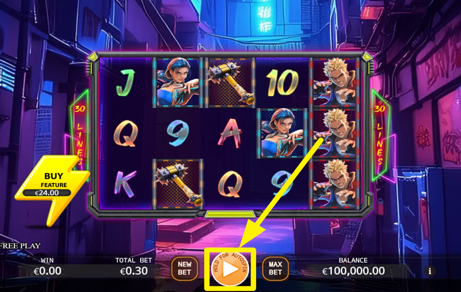 Chaos Combat Buy Feature ADJUST YOUR BETTING AMOUNT.