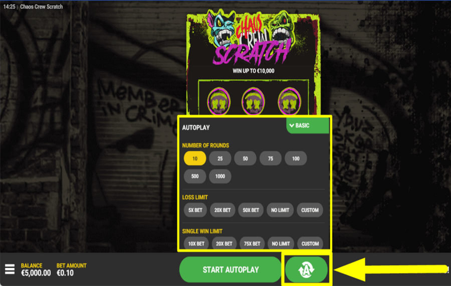 Chaos Crew Scratch ИГРАТЬ АВТОМАТИЧЕСКИ.