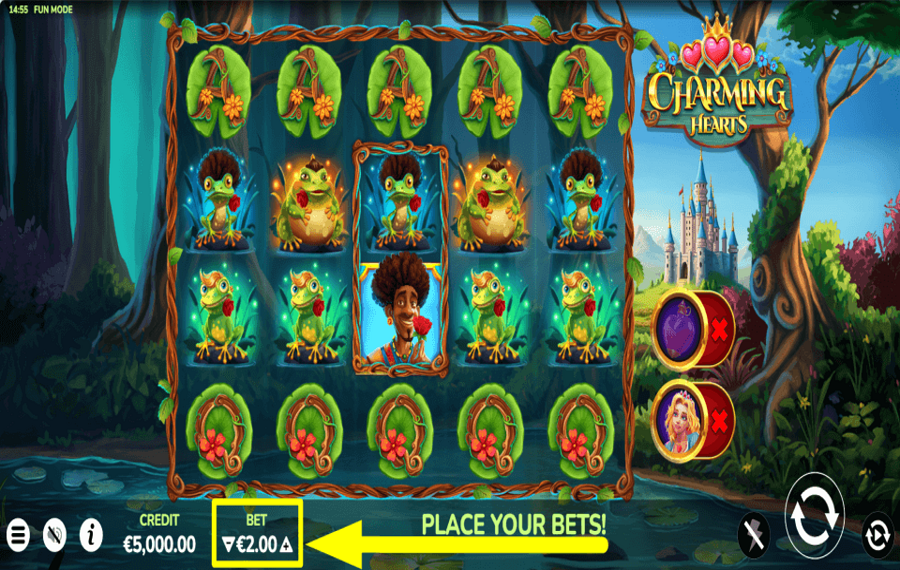 Charming Hearts Platzieren Sie Ihre Wette.