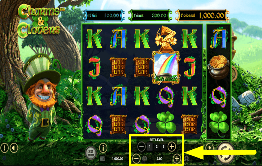 Charms And Clovers CAST YOUR BET.