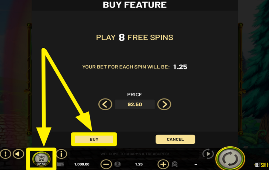 Charms and Treasures KAUFEN SIE DAS BONUSSPIEL.