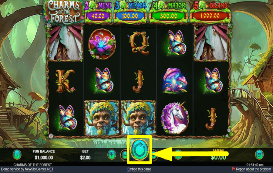 Charms of the Forest INIZIA IL GIOCO.