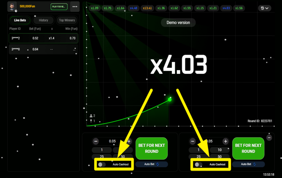ChartX OPTA PER IL PRELIEVO AUTOMATICO.