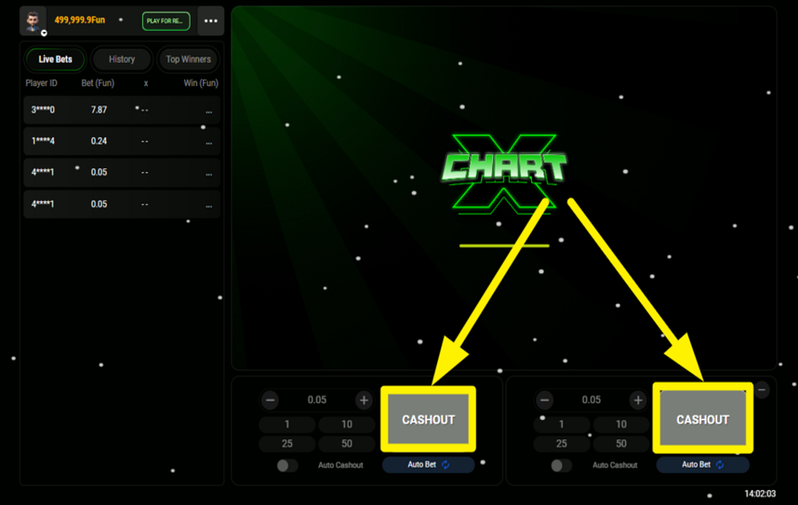 ChartX INCASSA LE TUE VINCITE.