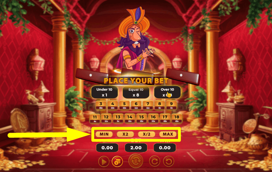 Chausar 10 Up 10 Down MODIFY THE WAGER.