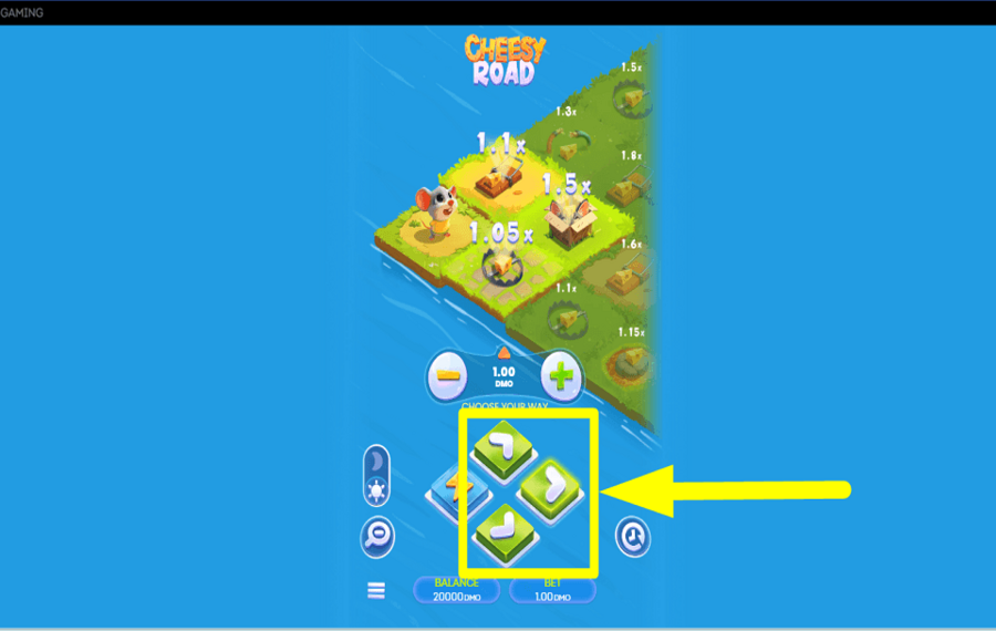 Cheesy Road CHOOSE YOUR PATH.