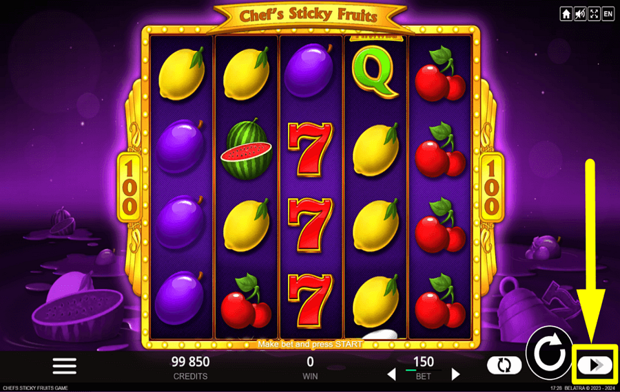 Chefs Sticky Fruits CHANGEZ LA VITESSE D'ESSORAGE.