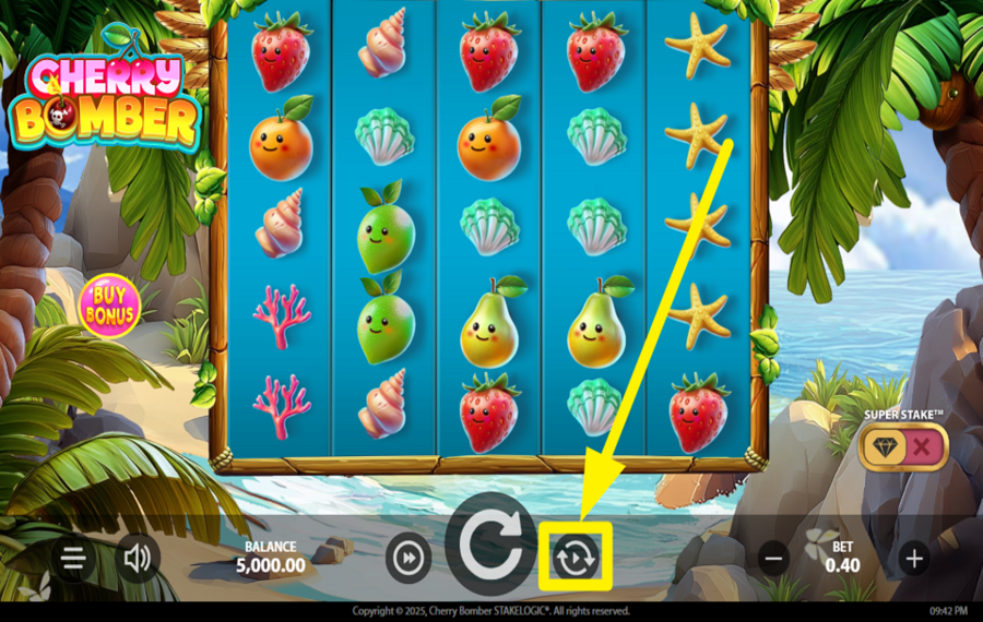 Cherry Bomber ВКЛЮЧИТЕ АВТОМАТИЧЕСКИЙ ВОСПРОИЗВЕДЕНИЕ.