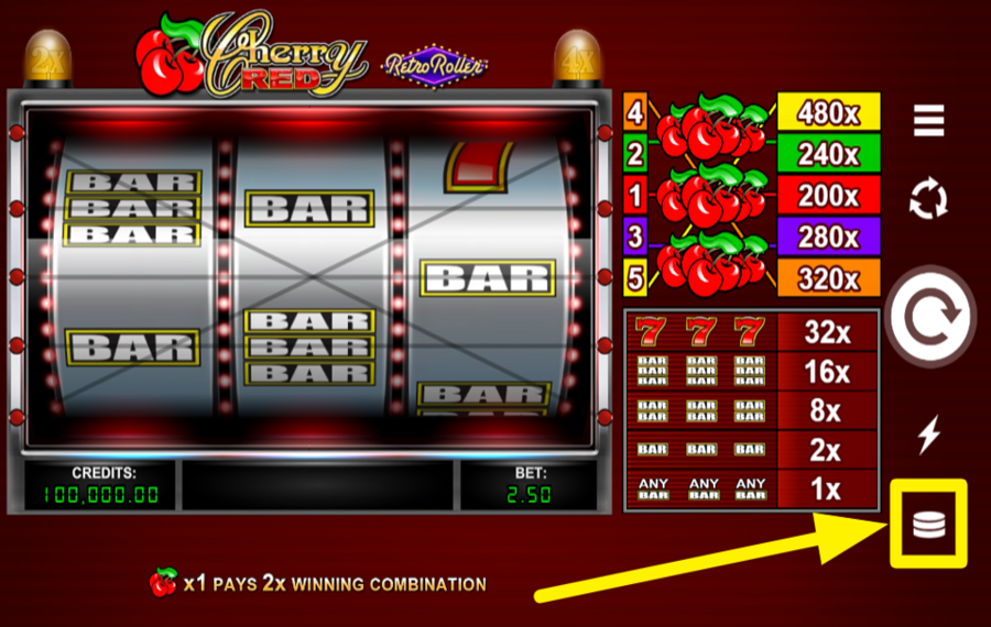 Cherry Red Retro Roller WÄHLEN SIE DEN GESAMTEN EINSATZ.