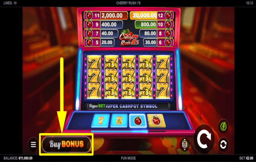 Cherry Rush 7s КУПИТЬ СПИНЫ.