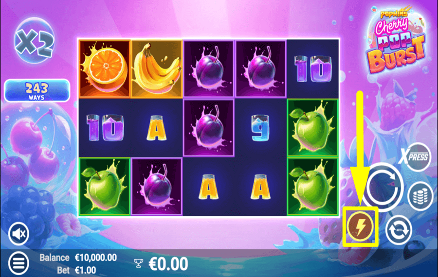 CherryPop Burst SPEED UP THE GAME.