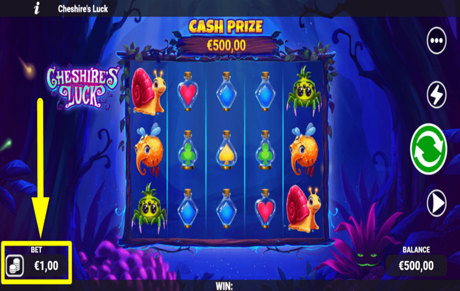 Cheshires Luck CAST YOUR BET.