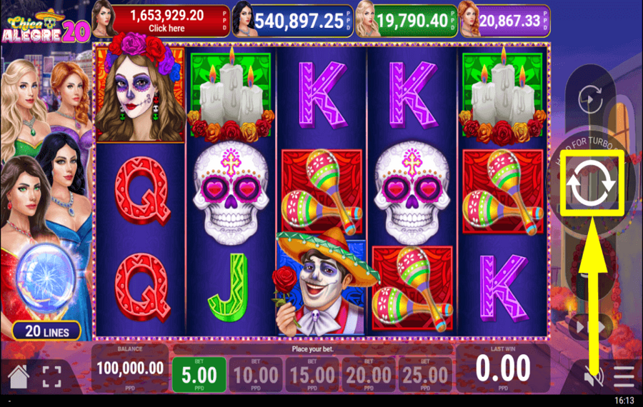 Chica Alegre 20 INIZIA A GIOCARE.