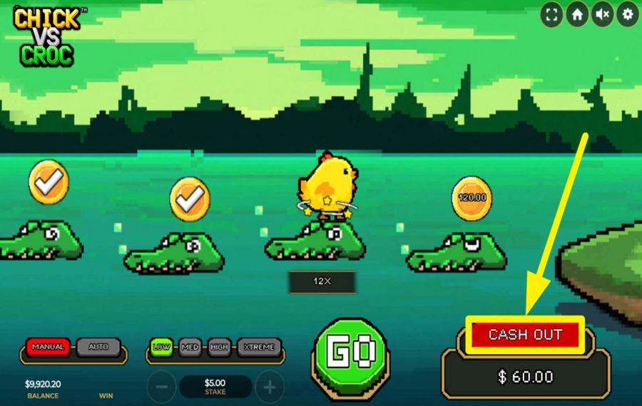 Chick vs Croc ENCAISSEZ VOS GAINS.