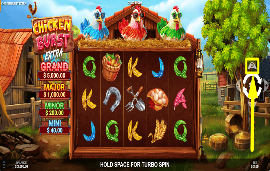 Chicken Burst Extra INICIAR REPRODUCCIÓN AUTOMÁTICA.