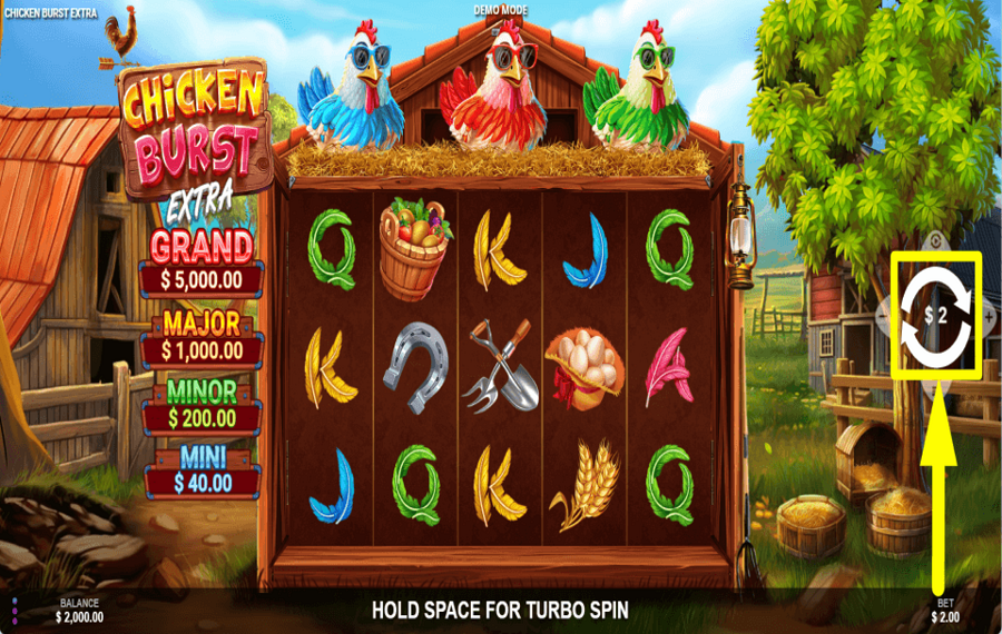 Chicken Burst Extra ¡GIRA PARA GANAR RECOMPENSAS!