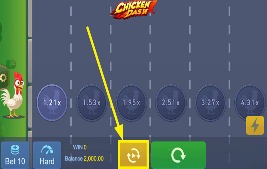 Chicken Dash UTILISER LA LECTURE AUTOMATIQUE.