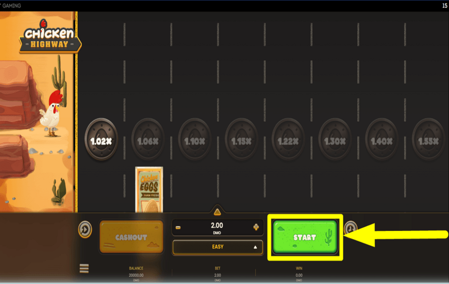 Chicken Highway COMIENCE A JUGAR.